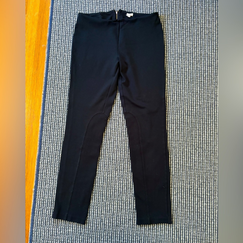 Black, back zip, J.Crew leggings